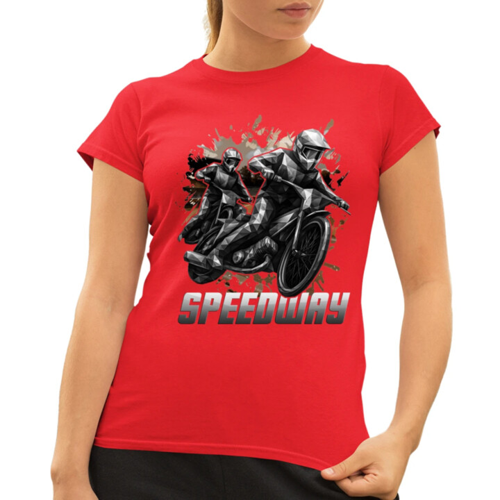 Speedway - plochá dráha - dámske tričko s potlačou