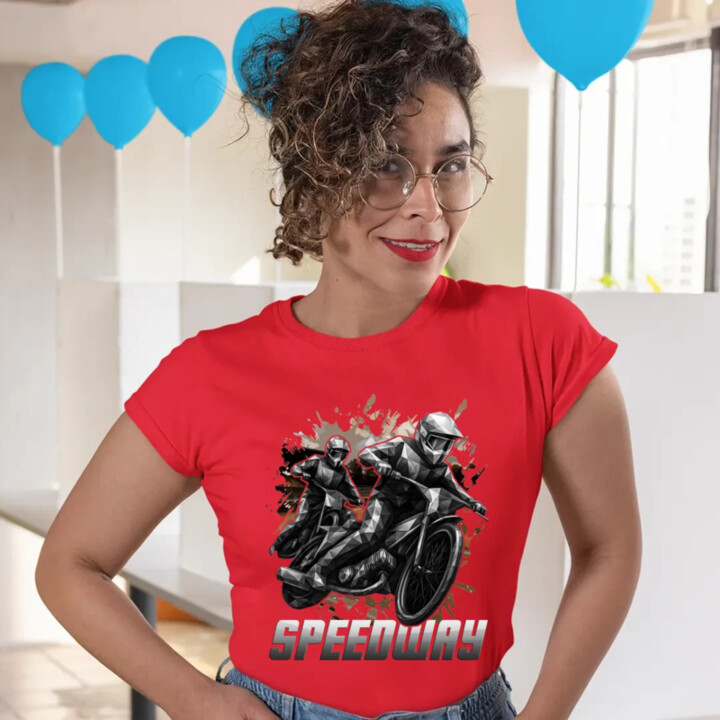 Speedway - plochá dráha - dámske tričko s potlačou