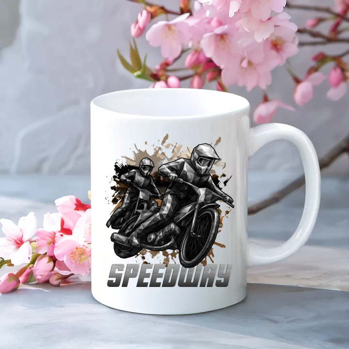 Speedway - plochá dráha - keramický hrnček s potlačou
