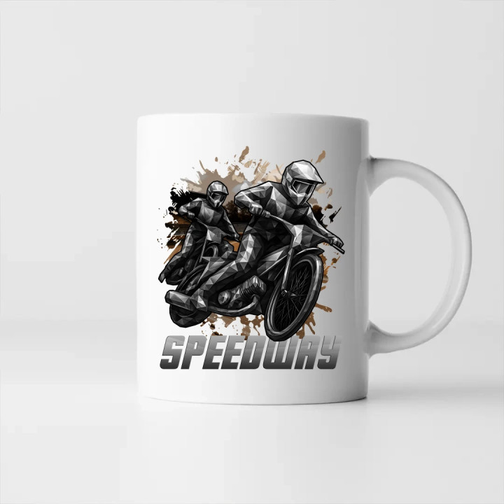 Speedway - plochá dráha - keramický hrnček s potlačou