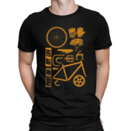 Part of my life - súčasť môjho života - bicykel - pánske tričko s potlačou