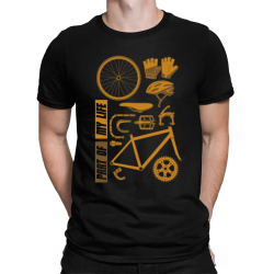 Part of my life - súčasť môjho života - bicykel - pánske tričko s potlačou