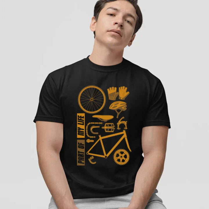 Part of my life - súčasť môjho života - bicykel - pánske tričko s potlačou
