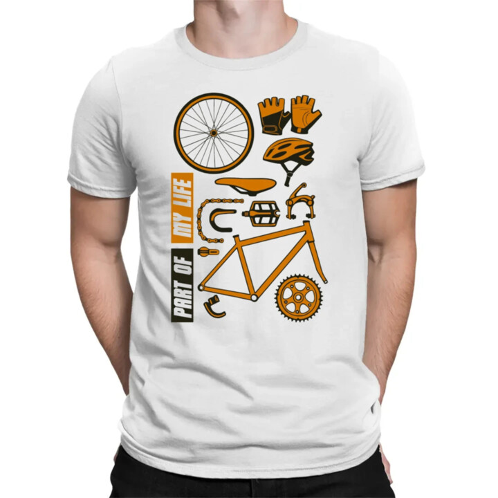 Part of my life - súčasť môjho života - bicykel - pánske tričko s potlačou