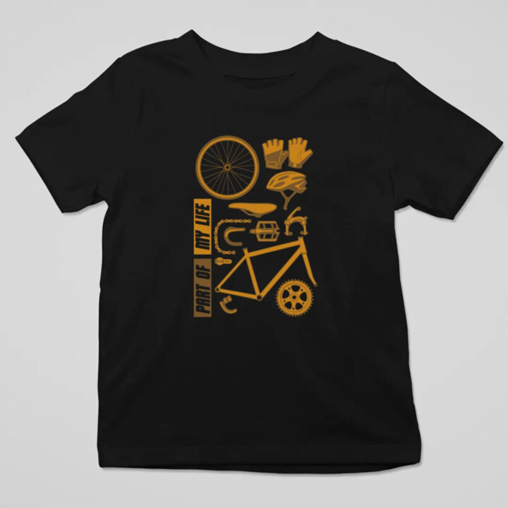 Part of my life - súčasť môjho života - bicykel - detské tričko s potlačou