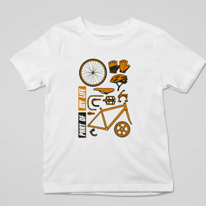 Part of my life - súčasť môjho života - bicykel - detské tričko s potlačou