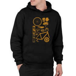 Part of my life - súčasť môjho života - bicykel  - pánska mikina s potlačou