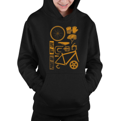 Part of my life - súčasť môjho života - bicykel - detská mikina s kapucňou