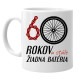 60 rokov a stále žiadna batéria - keramický hrnček s potlačou