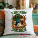 Chicken jockey - zombie – kura - vankúš s potlačou pre fanúšikov Minecraftu