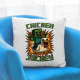 Chicken jockey - zombie – kura - vankúš s potlačou pre fanúšikov Minecraftu