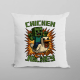 Chicken jockey - zombie – kura - vankúš s potlačou pre fanúšikov Minecraftu