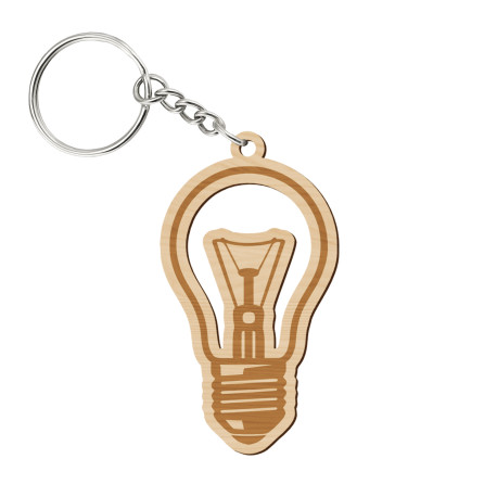 Žiarovka - prívesok alebo kľúčenka s gravírovaním pre elektrika