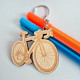 Kolo - prívesok alebo kľúčenka s gravírovaním pre cyklistu