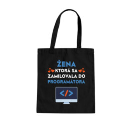 Žena, ktorá sa zamilovala do programátora - taška s potlačou