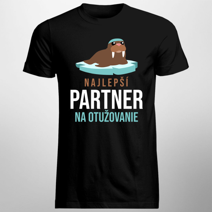 Najlepší partner na otužovanie- pánske tričko s potlačou