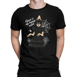 Black is my happy color - darček pre fanúšikov Wednesday - pánske tričko s potlačou