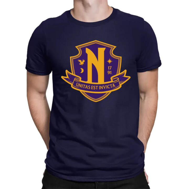 Unitas Est Invicta - Nevermore Academy - pánske tričko s potlačou