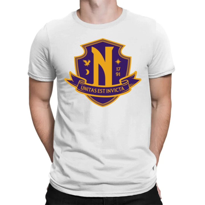 Unitas Est Invicta - Nevermore Academy - pánske tričko s potlačou