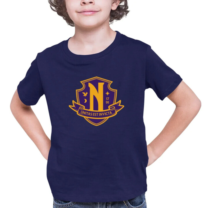 Unitas Est Invicta - Nevermore Academy - detské tričko s potlačou