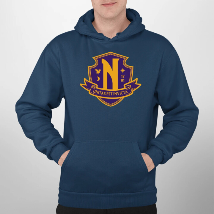 Unitas Est Invicta - Nevermore Academy  - pánska mikina s potlačou