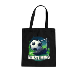 Futbal (meno) - lopta a ihrisko - taška s potlačou - personalizovaný produkt