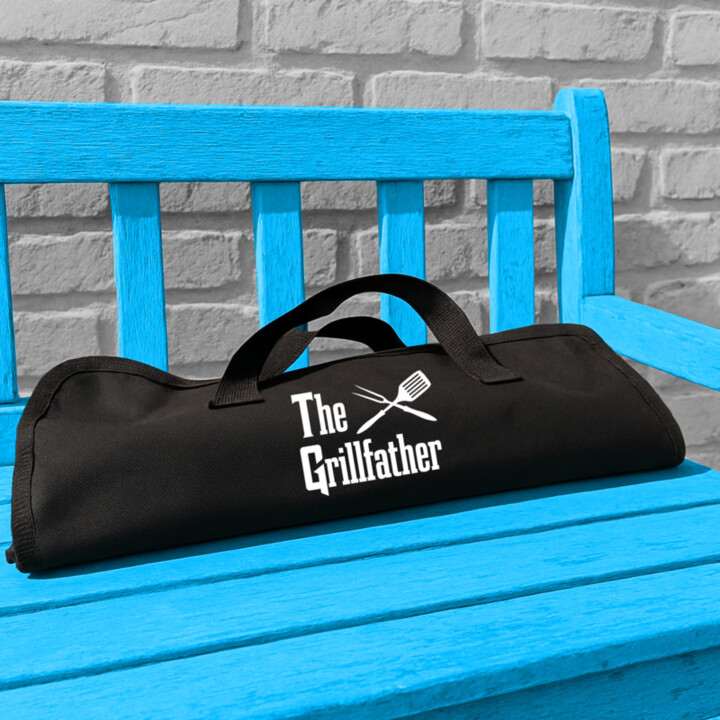 The Grillfather - Grilovacie náradie v puzdre s potlačou