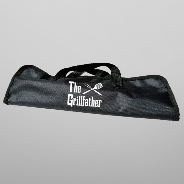 The Grillfather - Grilovacie náradie v puzdre s potlačou