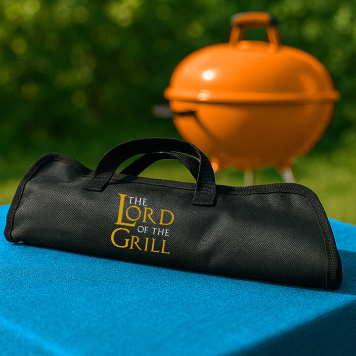 The lord of the grill - Grilovacie náradie v puzdre s potlačou