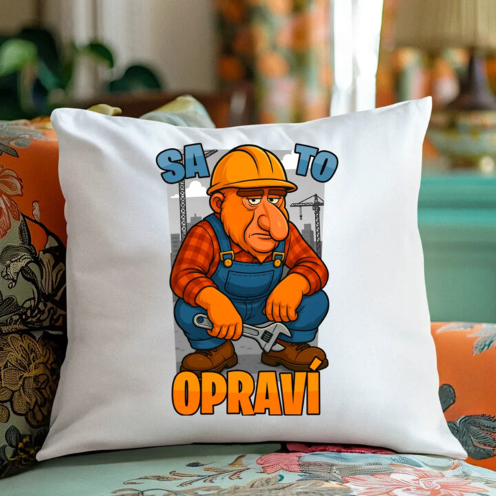 Sa to opraví - vankúš s potlačou