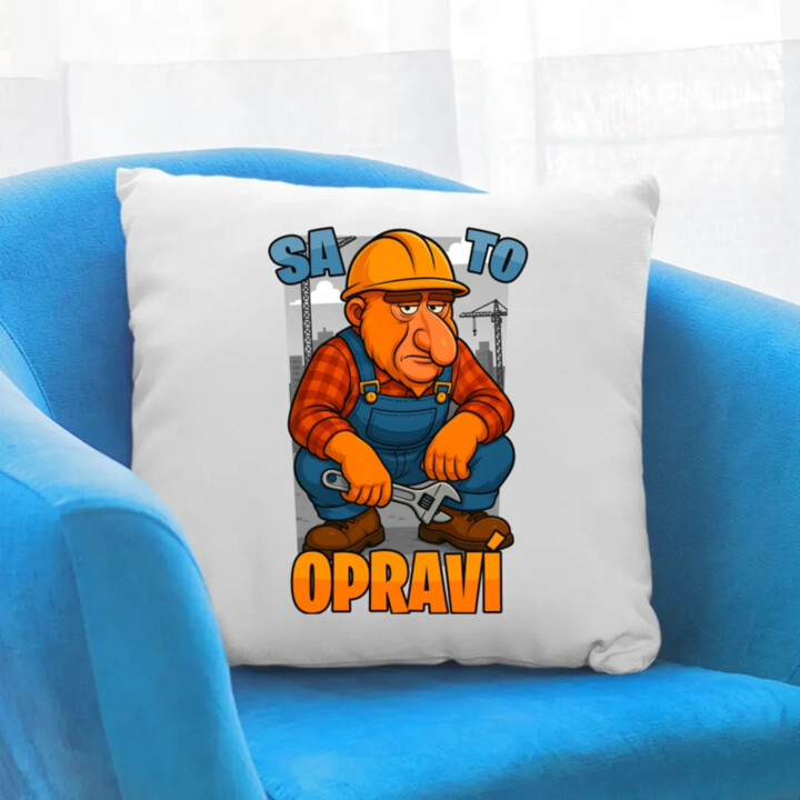 Sa to opraví - vankúš s potlačou