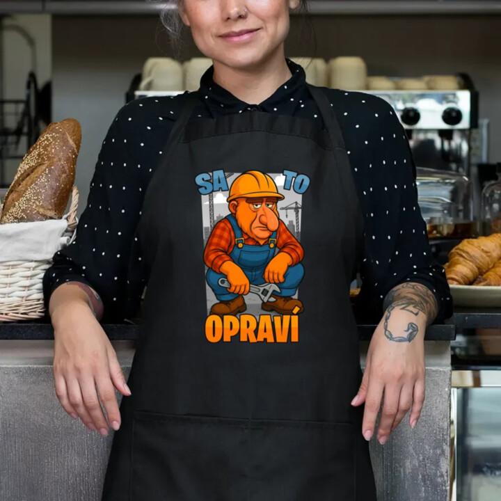 Sa to opraví - zástera s potlačou