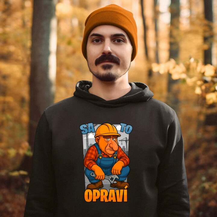 Sa to opraví  - pánska mikina s potlačou