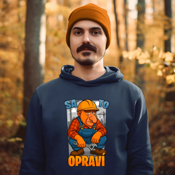 Sa to opraví  - pánska mikina s potlačou