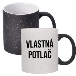 Magický trblietavý hrnček s vlastnou potlačou