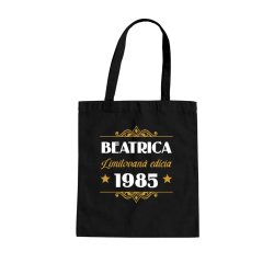 Limitovaná edícia: meno + rok - taška s potlačou - personalizovaný produkt