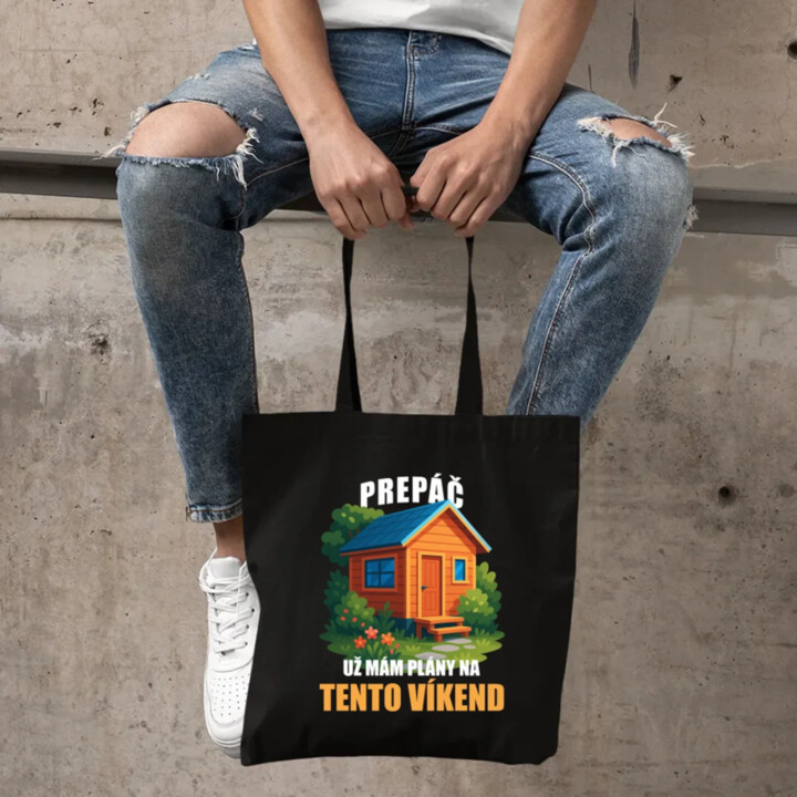 Prepáč, už mám plány na tento víkend - záhrada - taška s potlačou