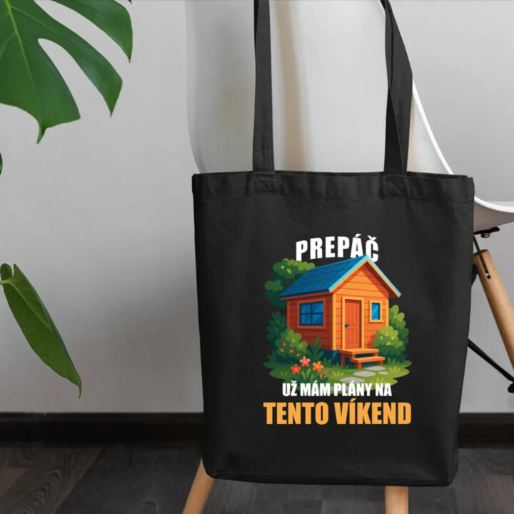 Prepáč, už mám plány na tento víkend - záhrada - taška s potlačou