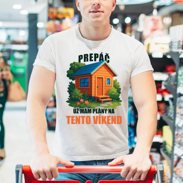 Prepáč, už mám plány na tento víkend - záhrada - pánske tričko s potlačou