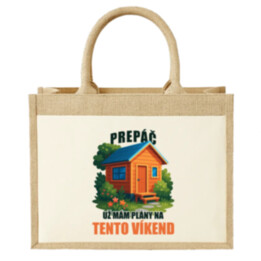 Prepáč, už mám plány na tento víkend - záhrada - Jutová taška s potlačou