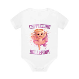 Ballerina Cappuccina Baby - Italian Brainrot - balerína šálka  - body s potlačou