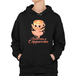 Ballerina Cappuccina Baby V2 - Italian Brainrot - balerína šálka  - dámska mikina s potlačou