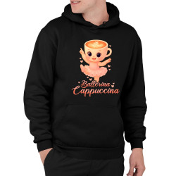 Ballerina Cappuccina Baby V2 - Italian Brainrot - balerína šálka  - pánska mikina s potlačou