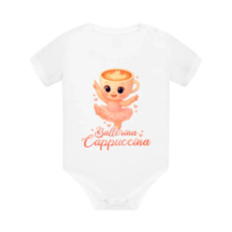 Ballerina Cappuccina Baby V2 - Italian Brainrot - balerína šálka  - body s potlačou