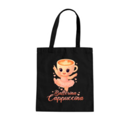 Ballerina Cappuccina Baby V2 - Italian Brainrot - balerína šálka - taška s potlačou