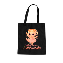 Ballerina Cappuccina Baby V2 - Italian Brainrot - balerína šálka - taška s potlačou