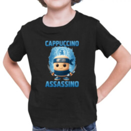 Cappuccino Assassino Baby - Italian Brainrot - ninja kelímok - detské tričko s potlačou