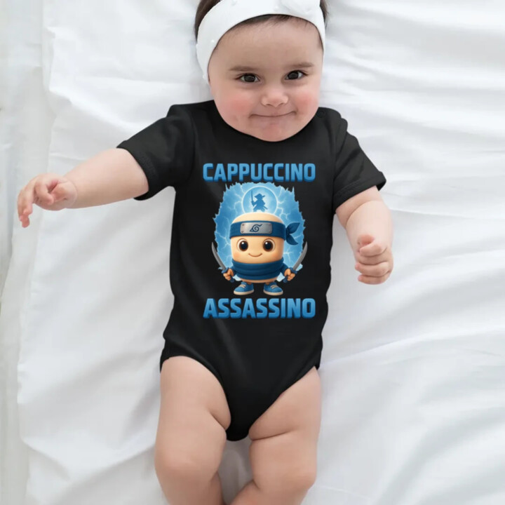 Cappuccino Assassino Baby - Italian Brainrot - ninja kelímok  - body s potlačou