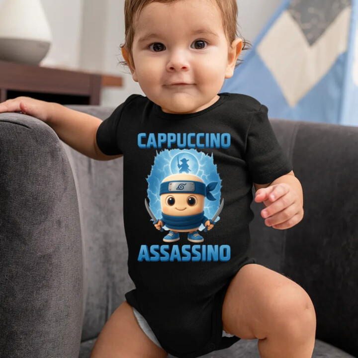 Cappuccino Assassino Baby - Italian Brainrot - ninja kelímok  - body s potlačou