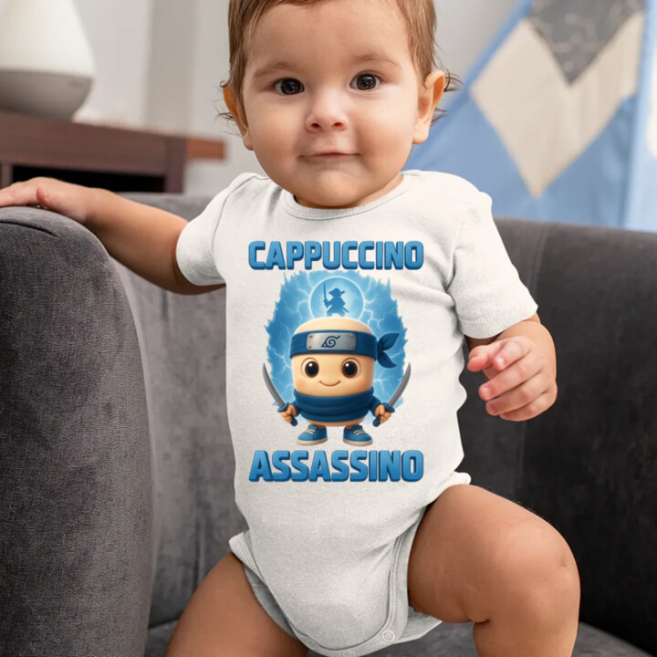Cappuccino Assassino Baby - Italian Brainrot - ninja kelímok  - body s potlačou